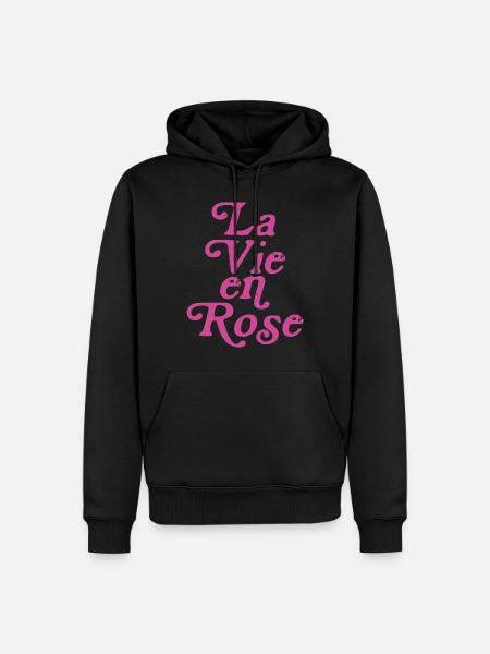 La vie en rose - Sweat à capuche Premium bio Homme - noir