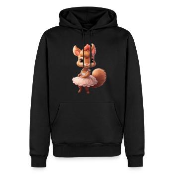 Eichhörnchen Ballerina Ballett Tanz - Männer Premium Bio Hoodie - Schwarz - Vorne - Nico (187cm)