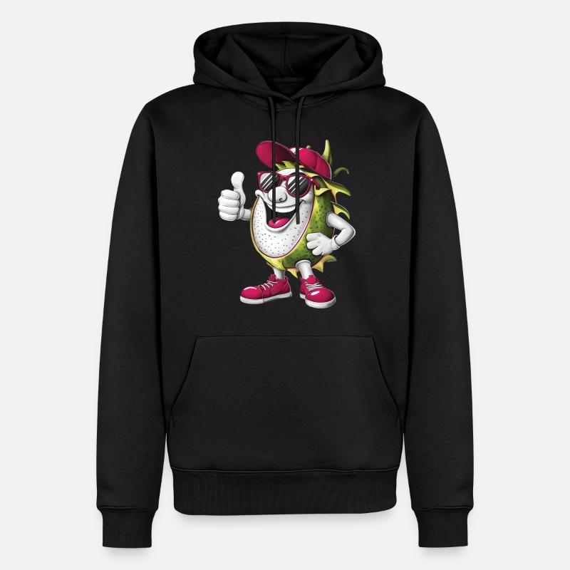 Drachenfrucht - Männer Premium Bio Hoodie - Schwarz