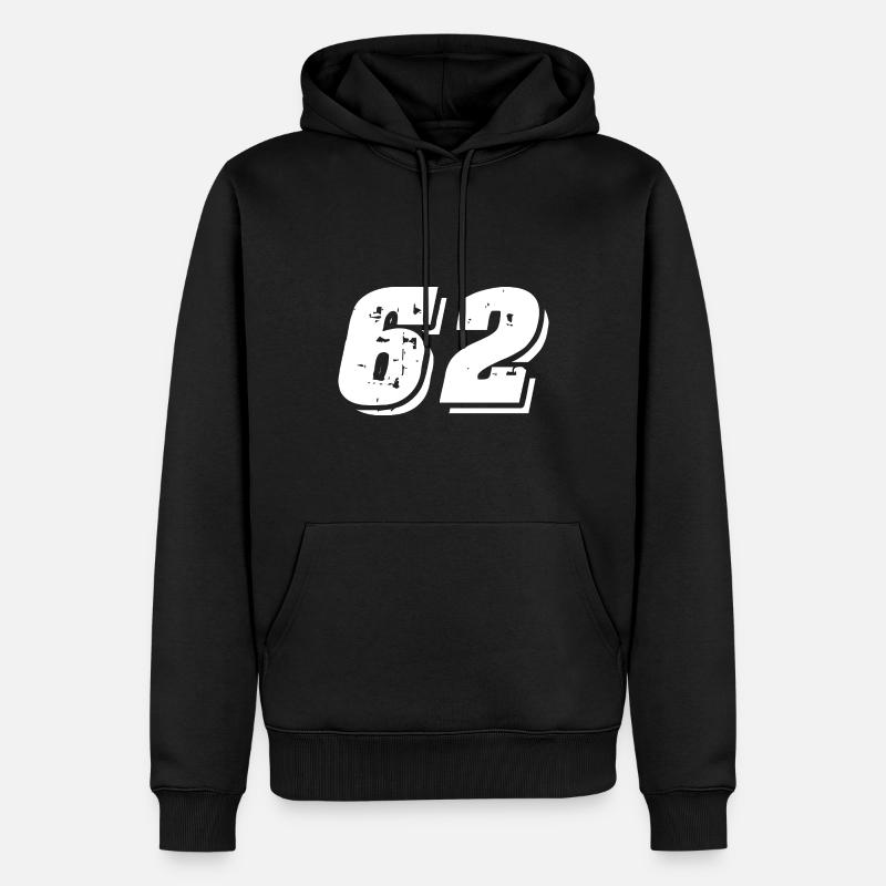 Symbole numérique 62 - Sweat à capuche Premium bio Homme - noir