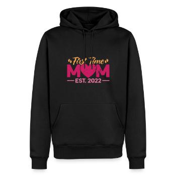 Muttertag Mutter Großmutter Geschenk - Männer Premium Bio Hoodie - Schwarz - Vorne - Nico (187cm)