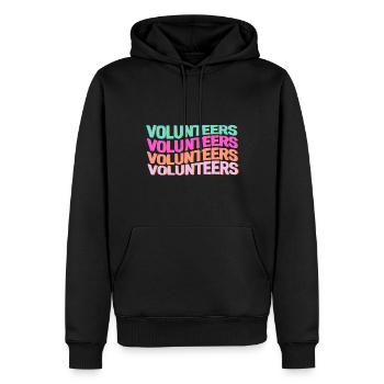 Volunteers Freiwillige Feuerwehr Helfer Retter - Männer Premium Bio Hoodie - Schwarz - Vorne - Nico (187cm)