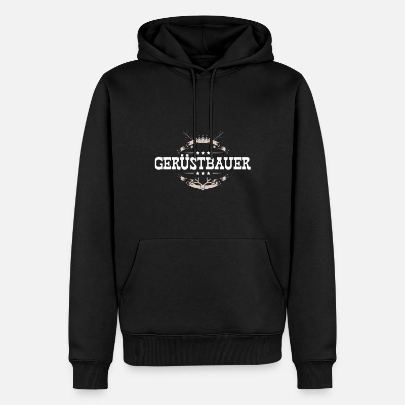 Gerüstbauer Beruf - Männer Premium Bio Hoodie - Schwarz