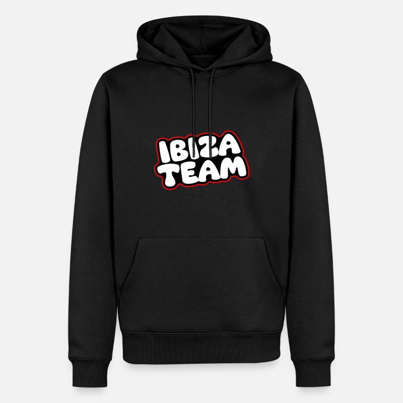 Équipe d’Ibiza - Sweat à capuche Premium bio Homme - noir