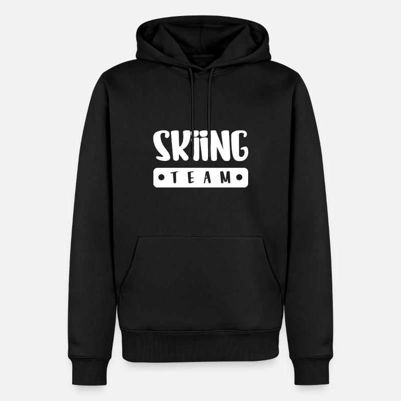Équipe de ski - Sweat à capuche Premium bio Homme - noir