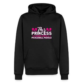 Pickleball-Liebhaber Pickleball Pickleball-Spieler - Männer Premium Bio Hoodie - Schwarz - Vorne - Nico (187cm)