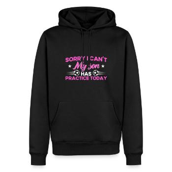 Football Football Mama Mother Gift - Sweat à capuche Premium bio Homme - noir - Devant - Nico (187cm)