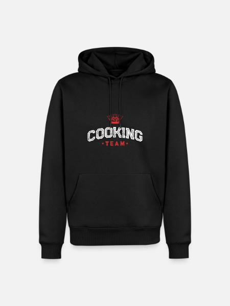 Équipe de cuisine Cuisson Cuisson - Sweat à capuche Premium bio Homme - noir