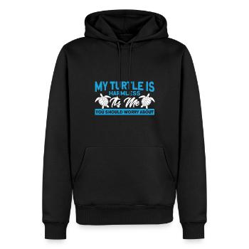 Sea turtles Turtle keeping Sea shell - Men’s Premium Organic Hoodie - black - Front - Nico (187cm)