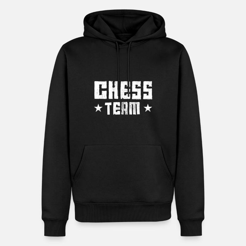 Chess Team - Männer Premium Bio Hoodie - Schwarz