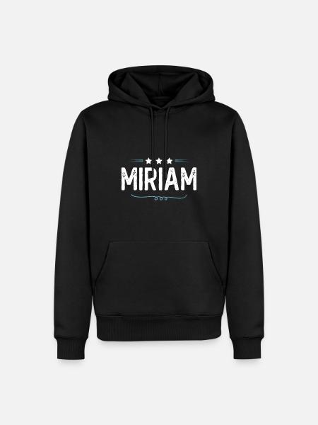 Miriam - Men’s Premium Organic Hoodie - black