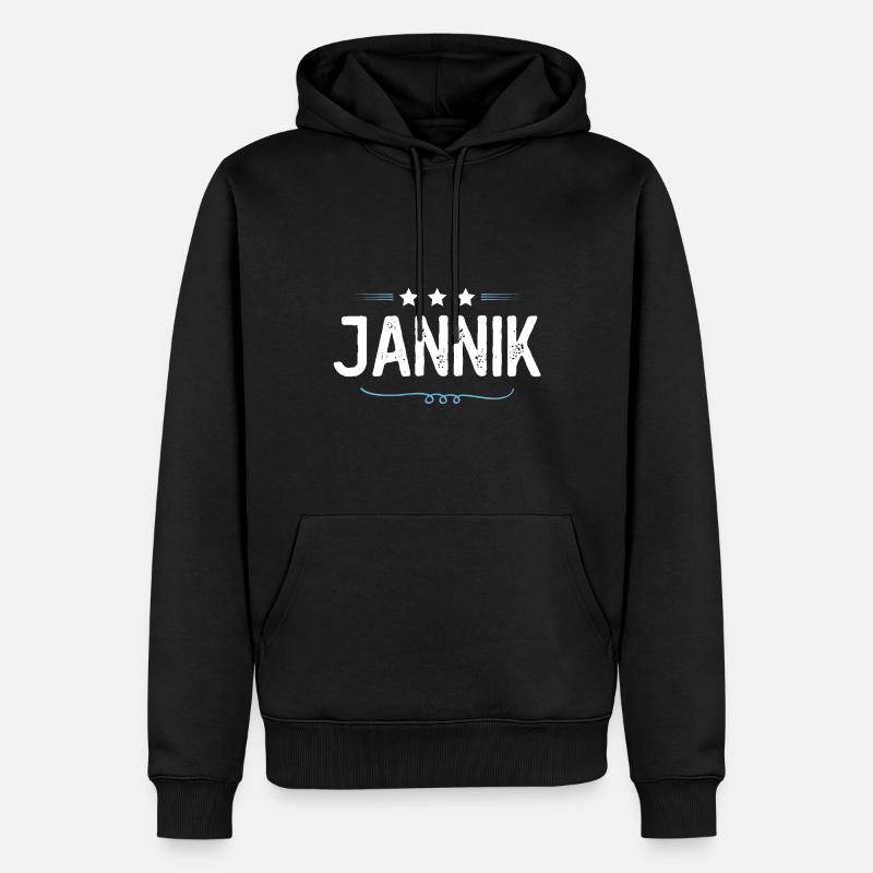 Jannik - Sweat à capuche Premium bio Homme - noir