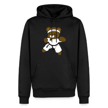 Tae kwon do - Männer Premium Bio Hoodie - Schwarz - Vorne - Nico (187cm)