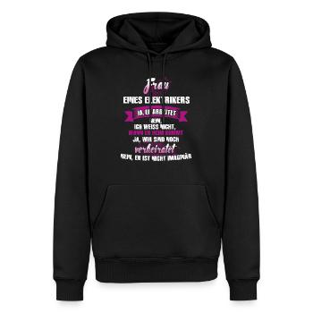 Elektriker - Männer Premium Bio Hoodie - Schwarz - Vorne - Nico (187cm)