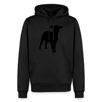 Schafe Schafe Silhouette Schatten shadow3 - Männer Premium Bio Hoodie - Schwarz - Vorne - Nico (187cm)