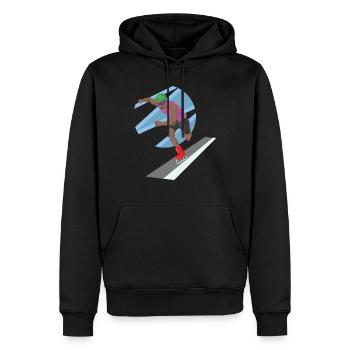 Inline Skating Inliner Rollschuhlaufen Skate Sport - Männer Premium Bio Hoodie - Schwarz - Vorne - Nico (187cm)