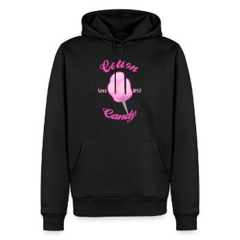Cotton candy 2 - Sweat à capuche Premium bio Homme - noir - Devant - Nico (187cm)