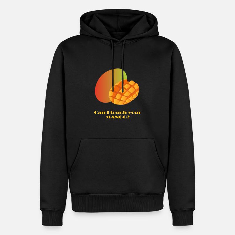 Can I touch your MANGO? - Männer Premium Bio Hoodie - Schwarz
