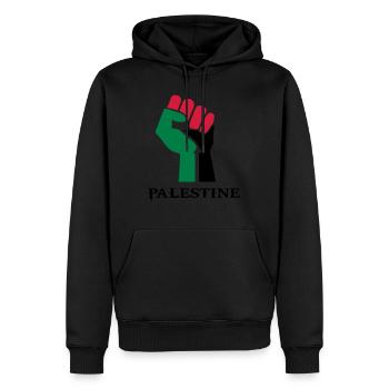 drawing palestinian symbol flag palestine - Men’s Premium Organic Hoodie - black - Front - Nico (187cm)