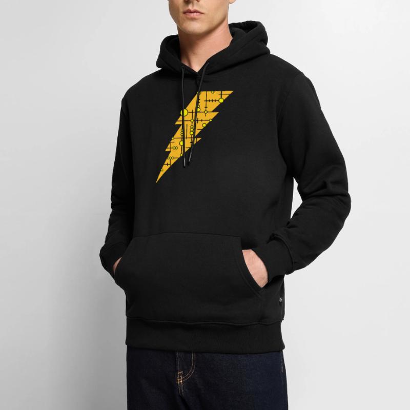Lightning (pattern) Men’s Premium Organic Hoodie
