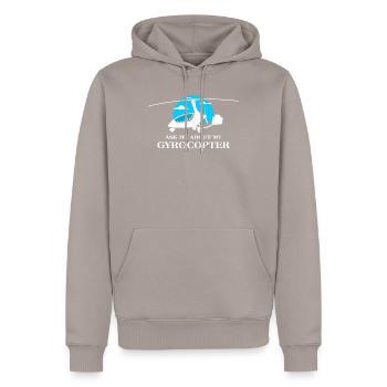 Fragen Sie mich nach meinem Pilot Aviation Lover Gyrocopter - Männer Premium Bio Hoodie - Taupe - Vorne - Nico (187cm)