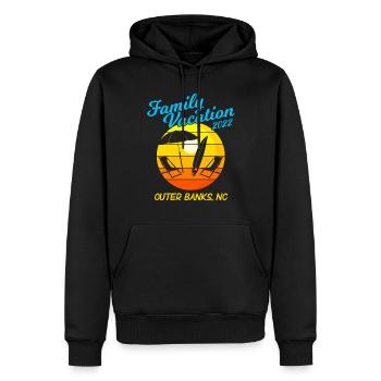 North Carolina Beach Family Vacation 2022 Outer - Men’s Premium Organic Hoodie - black - Front - Nico (187cm)