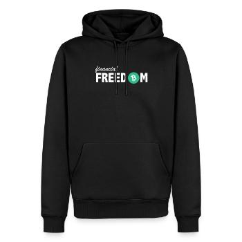 Bitcoin Cash BCH Financial Freedom Krypto - Männer Premium Bio Hoodie - Schwarz - Vorne - Nico (187cm)