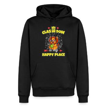 My Classroom Is My Happy Place Elementary Teacher - Männer Premium Bio Hoodie - Schwarz - Vorne - Nico (187cm)