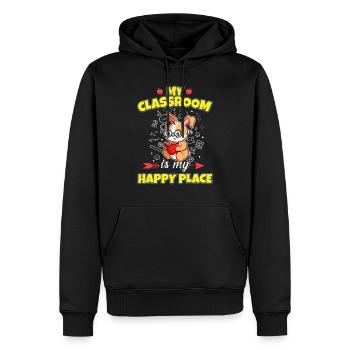 My Classroom Is My Happy Place Elementary Teacher - Männer Premium Bio Hoodie - Schwarz - Vorne - Nico (187cm)