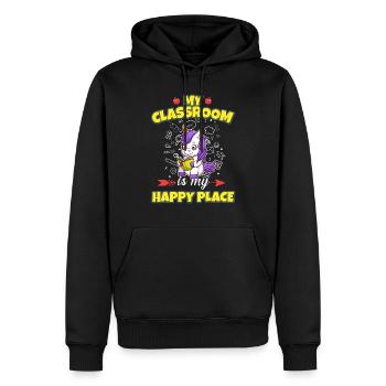 My Classroom Is My Happy Place Elementary Teacher - Männer Premium Bio Hoodie - Schwarz - Vorne - Nico (187cm)