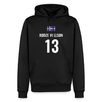 Fußball Sauf Trikot Island Mallorca Party Gruppen - Männer Premium Bio Hoodie - Schwarz - Vorne - Nico (187cm)