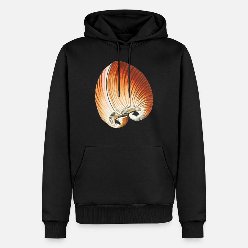 Sandy Seashells - Sweat à capuche Premium bio Homme - noir