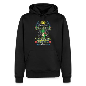 Volksschullehrerin Volksschule Lehrkraft Lehrerin - Männer Premium Bio Hoodie - Schwarz - Vorne - Nico (187cm)