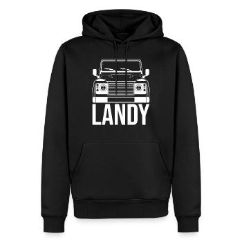 Landy Offroad All Wheel Drive SUV Voiture Tout-Terrain Véhicule 4x4 AWD - Sweat à capuche Premium bio Homme - noir - Devant - Nico (187cm)