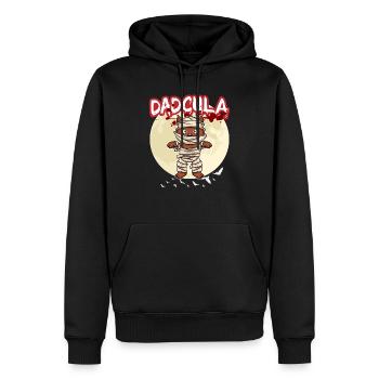 Dadcula Dracula Vampire Dad Funny Halloween Party - Men’s Premium Organic Hoodie - black - Front - Nico (187cm)