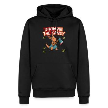 Montrez-moi le truc ou la friandise du costume d’Halloween - Sweat à capuche Premium bio Homme - noir - Devant - Nico (187cm)