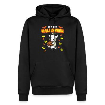 My First Halloween Scary Hallow's Eve Birthday - Männer Premium Bio Hoodie - Schwarz - Vorne - Nico (187cm)