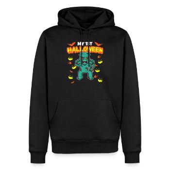 My First Halloween Scary Hallow's Eve Birthday - Männer Premium Bio Hoodie - Schwarz - Vorne - Nico (187cm)
