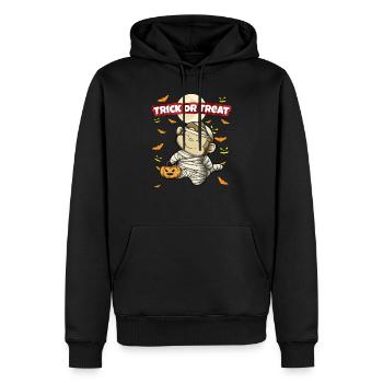 Truc ou traiter effrayant monstre d’Halloween effrayant - Sweat à capuche Premium bio Homme - noir - Devant - Nico (187cm)