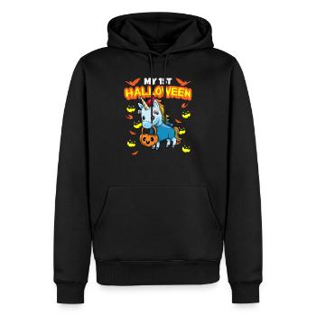 My First Halloween Scary Hallow's Eve Birthday - Männer Premium Bio Hoodie - Schwarz - Vorne - Nico (187cm)