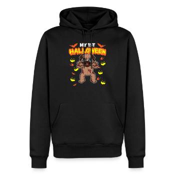 My First Halloween Scary Hallow's Eve Birthday - Männer Premium Bio Hoodie - Schwarz - Vorne - Nico (187cm)
