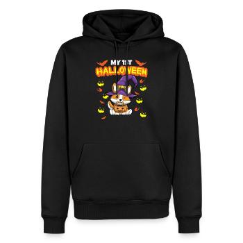My First Halloween Scary Hallow's Eve Birthday - Männer Premium Bio Hoodie - Schwarz - Vorne - Nico (187cm)