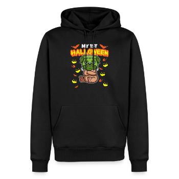 My First Halloween Scary Hallow's Eve Birthday - Männer Premium Bio Hoodie - Schwarz - Vorne - Nico (187cm)