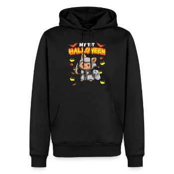 My First Halloween Scary Hallow's Eve Birthday - Männer Premium Bio Hoodie - Schwarz - Vorne - Nico (187cm)