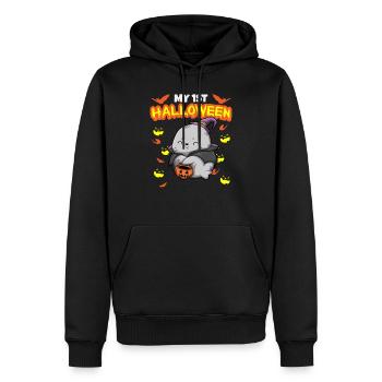 My First Halloween Scary Hallow's Eve Birthday - Männer Premium Bio Hoodie - Schwarz - Vorne - Nico (187cm)