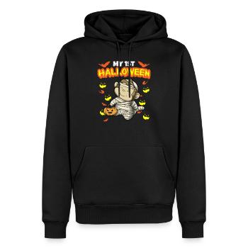 My First Halloween Scary Hallow's Eve Birthday - Männer Premium Bio Hoodie - Schwarz - Vorne - Nico (187cm)