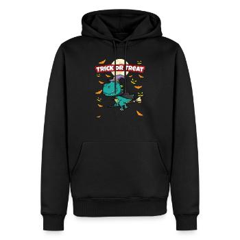Truc ou traiter effrayant monstre d’Halloween effrayant - Sweat à capuche Premium bio Homme - noir - Devant - Nico (187cm)