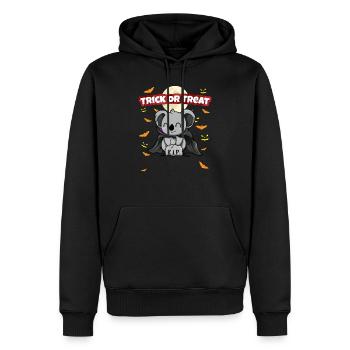 Trick Or Treat Scary Creepy Halloween Monster - Men’s Premium Organic Hoodie - black - Front - Nico (187cm)