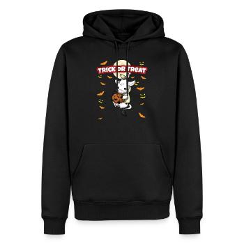 Trick Or Treat Scary Creepy Halloween Monster - Men’s Premium Organic Hoodie - black - Front - Nico (187cm)