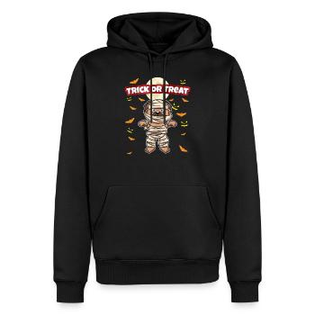 Trick Or Treat Scary Creepy Halloween Monster - Men’s Premium Organic Hoodie - black - Front - Nico (187cm)